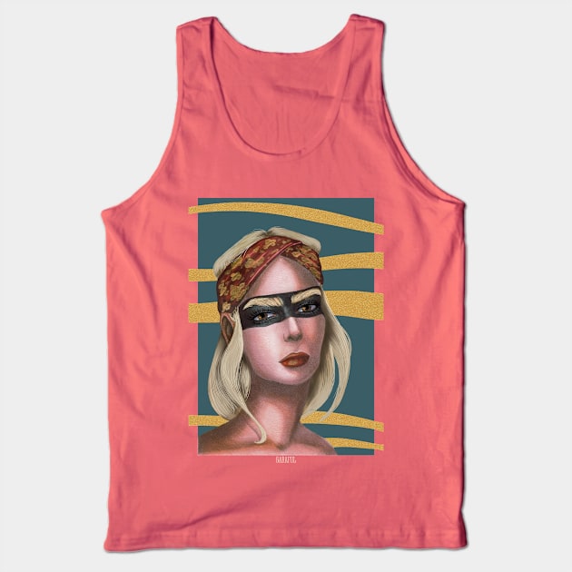 masked girl Tank Top by Sharaful